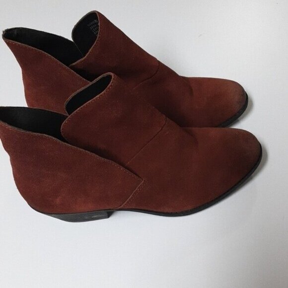 Me too  zena women suede leather boots women 7W holiday retro casual office boho - Picture 3 of 13